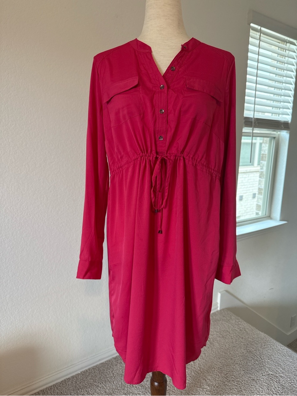 Motherhood Maternity Pink Shirt Dress Women’s